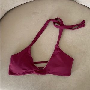 Midori Bikini Top in Wine - S